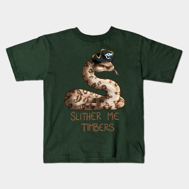Slither Me Timbers Kids T-Shirt by TehNessa